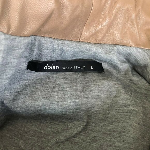 Anthropologie Dolan Moto Leather Jacket Brown - Picture 7 of 10